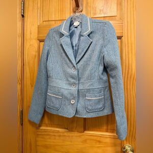 VTG. Old Navy beautiful ladies sky blue tweed jacket size S